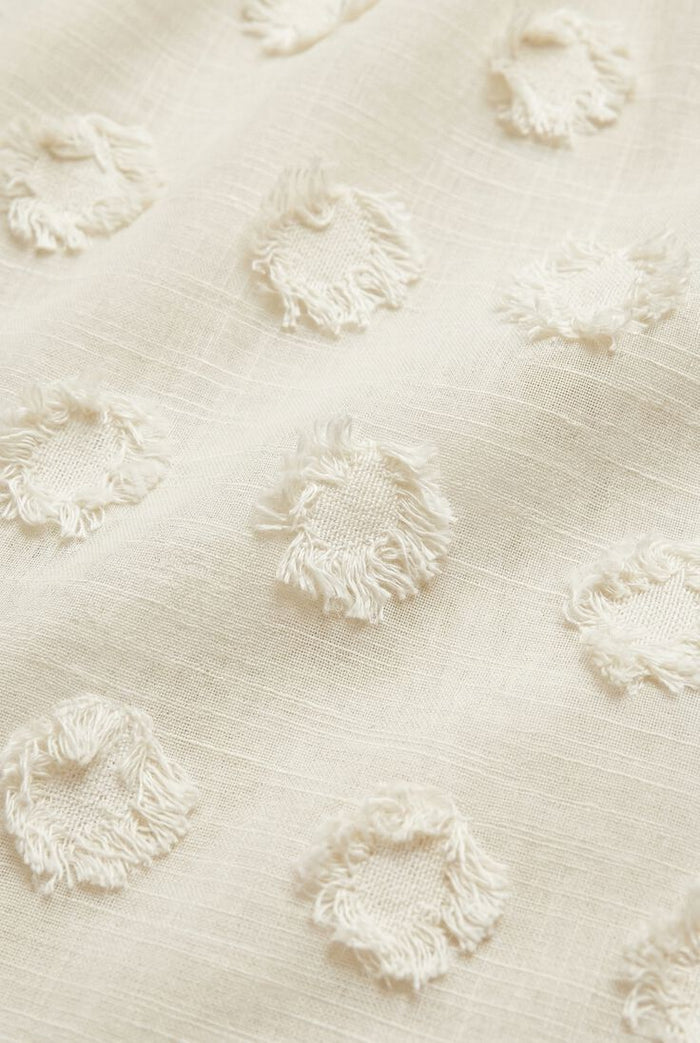 A-line 3D Blouse with Dots | Ivory