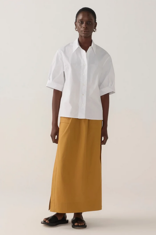 Abigail Shirt | White Poplin