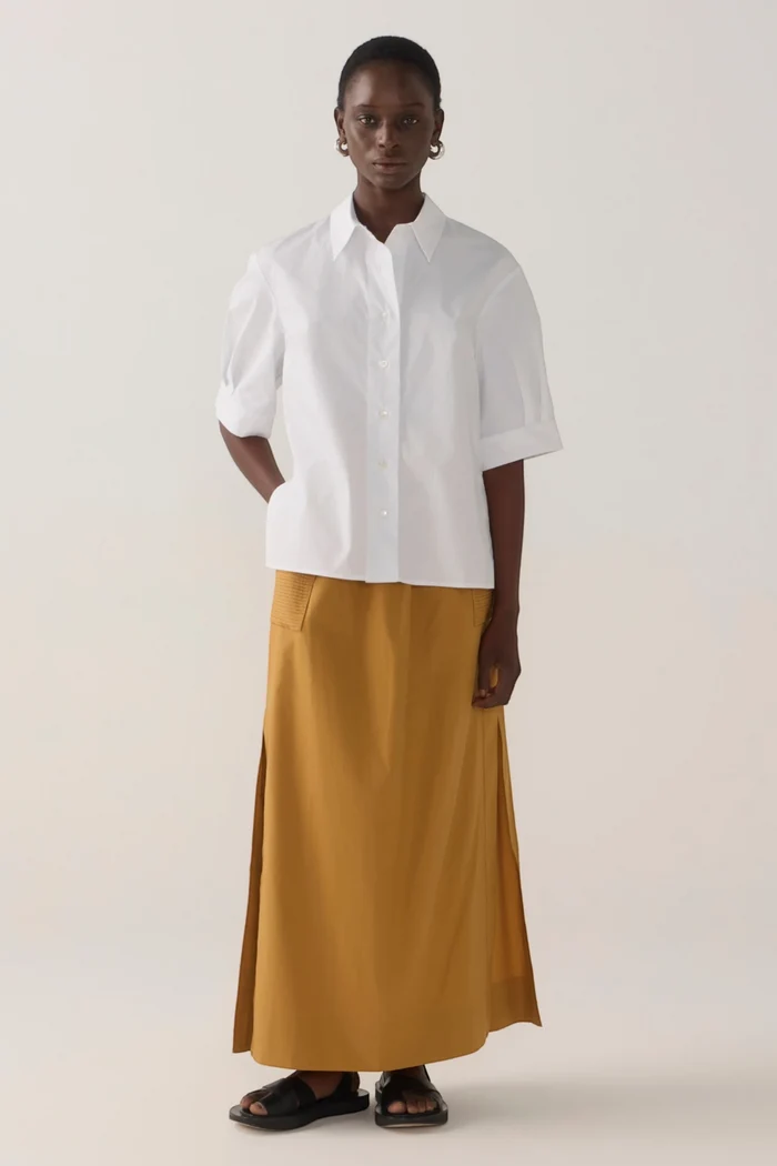 Abigail Shirt | White Poplin