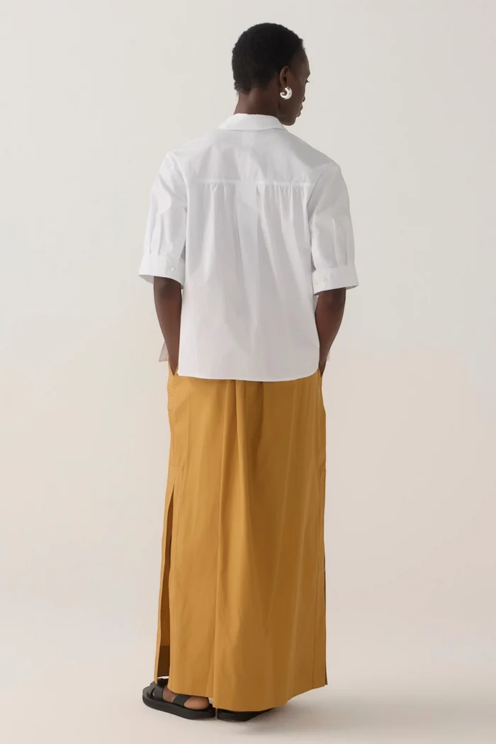 Abigail Shirt | White Poplin
