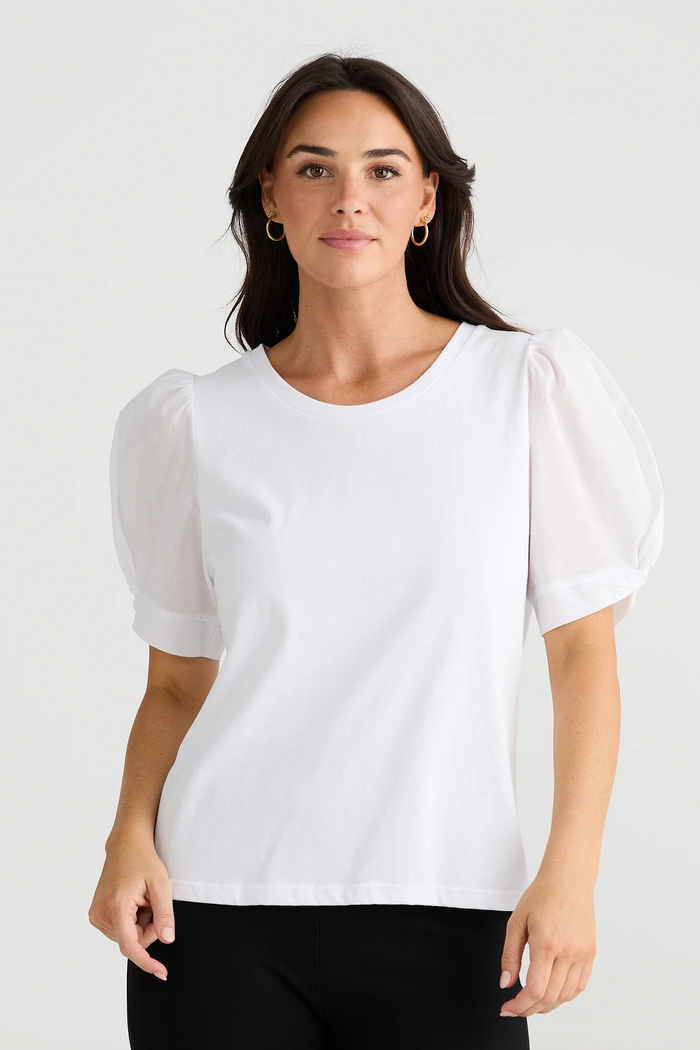 Abigail Tee Shirt in White
