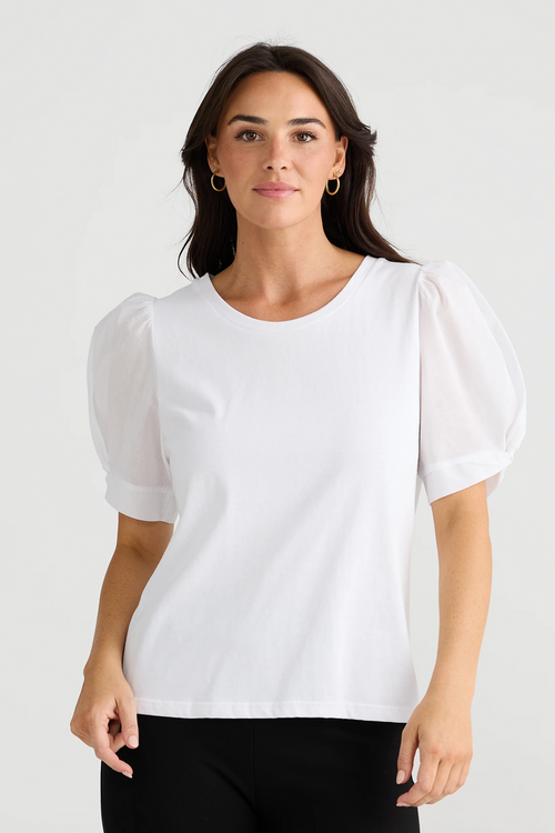 Abigail Tee Shirt in White