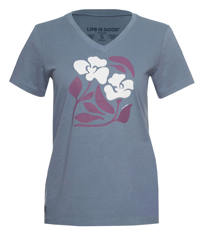 Abstract Flowers T-Shirt - Women's