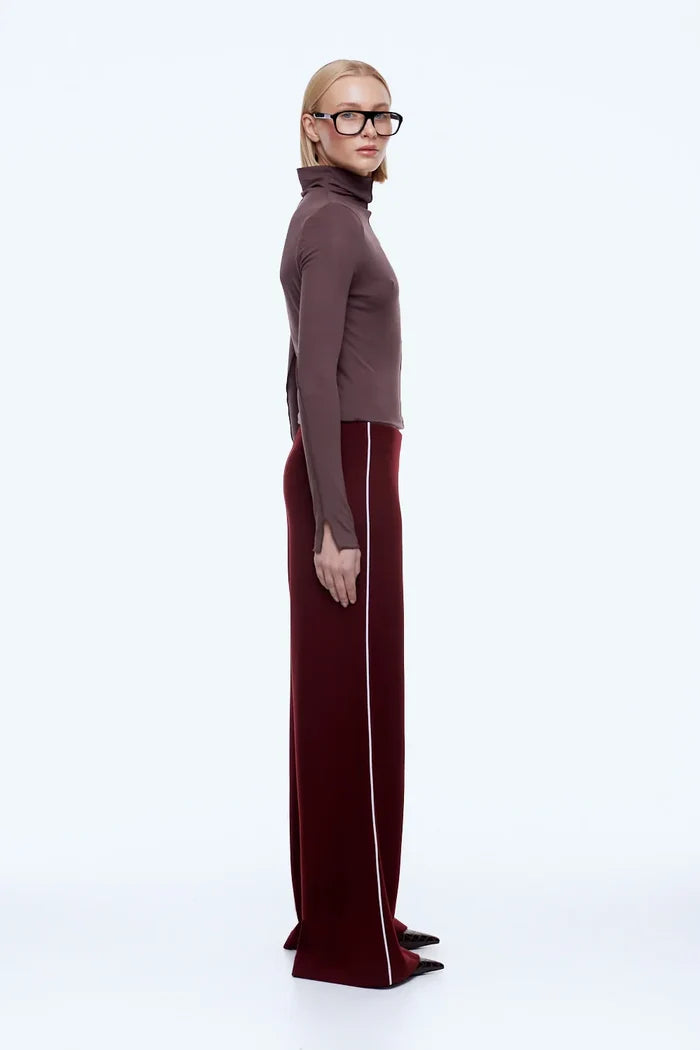 Alessia Relaxed Pant | Burgundy