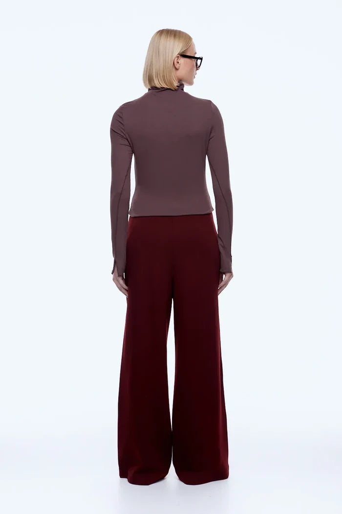 Alessia Relaxed Pant | Burgundy