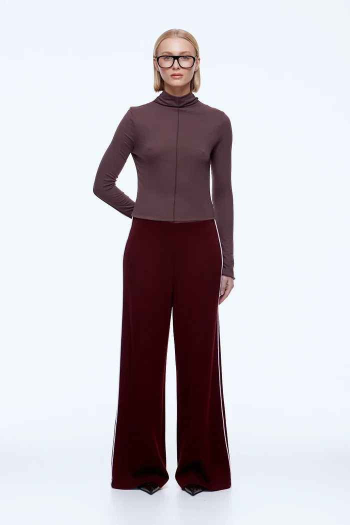 Alessia Relaxed Pant | Burgundy
