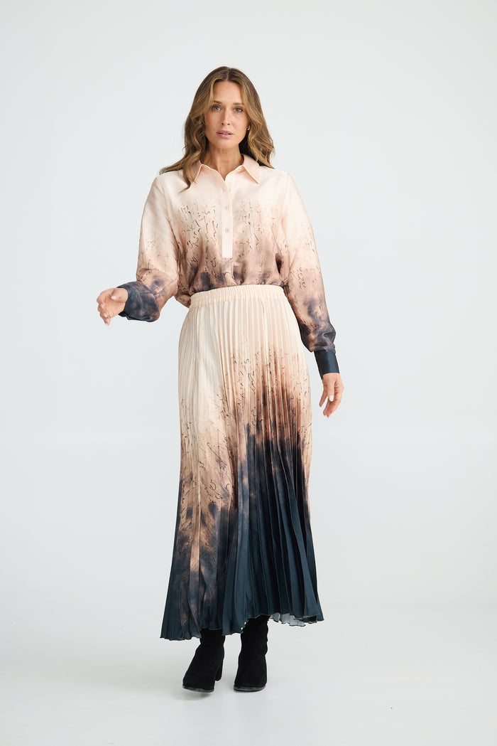 Alias Pleated Skirt | Calligraphy