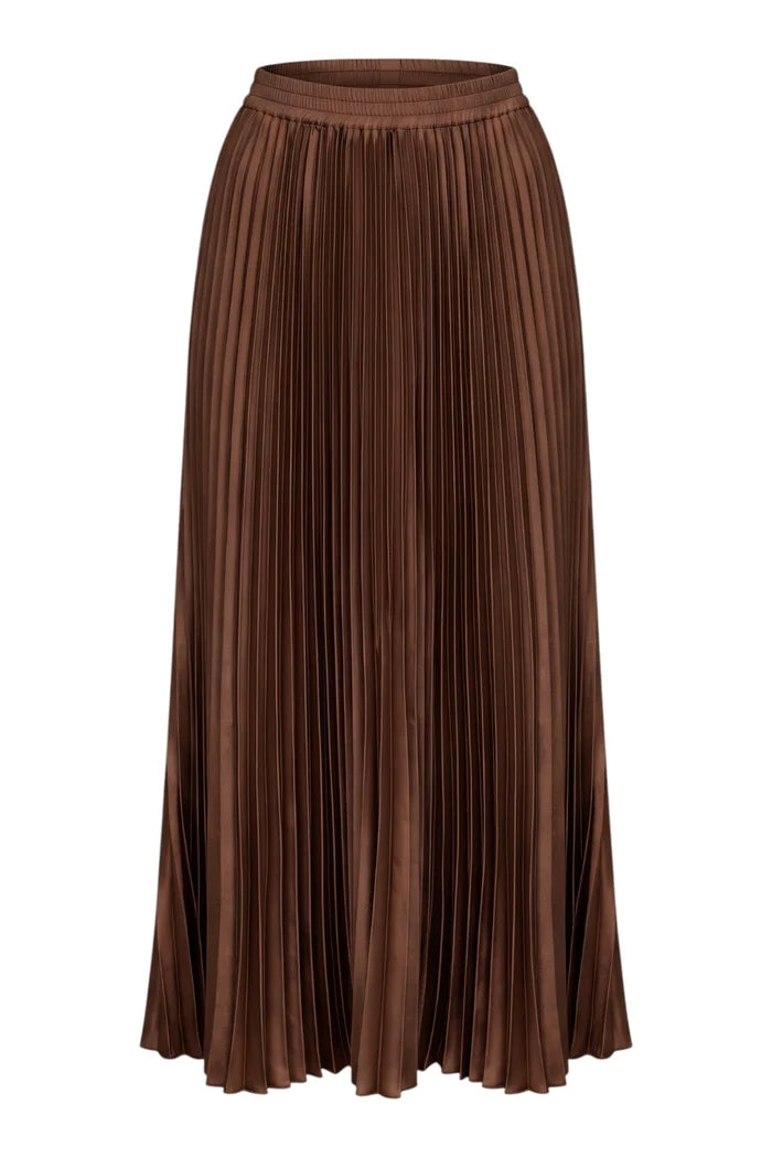 Alias Pleated Skirt | Chocolate