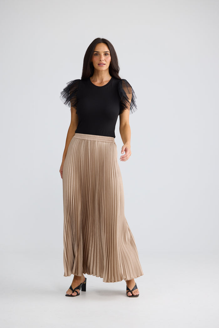 Alias Pleated Skirt | Sand