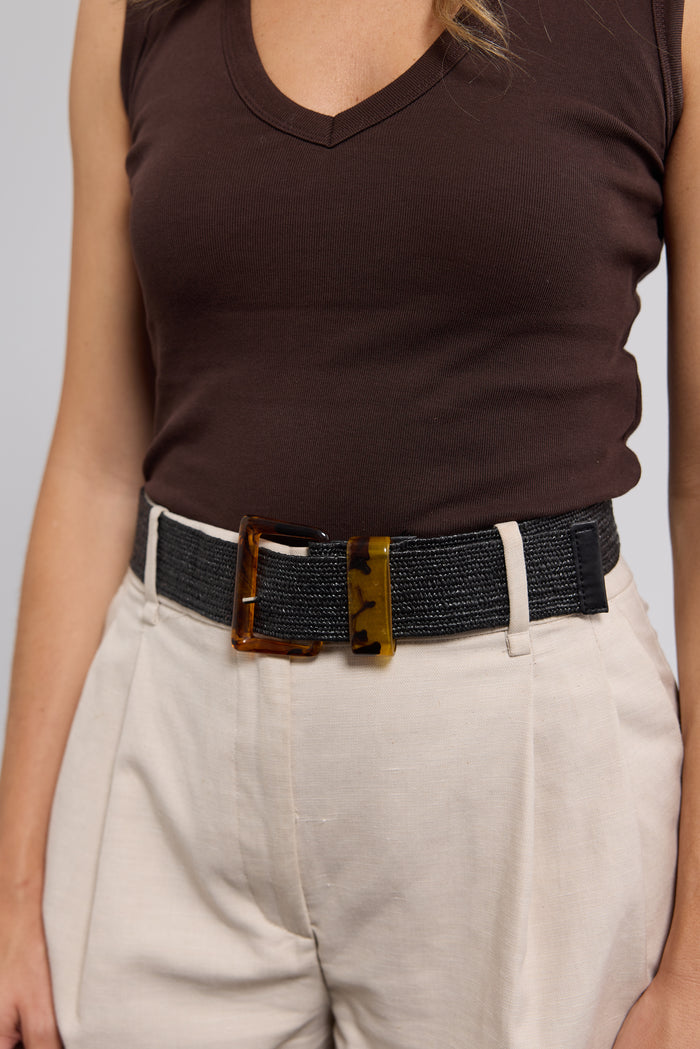 Alima Stretch Belt | Black