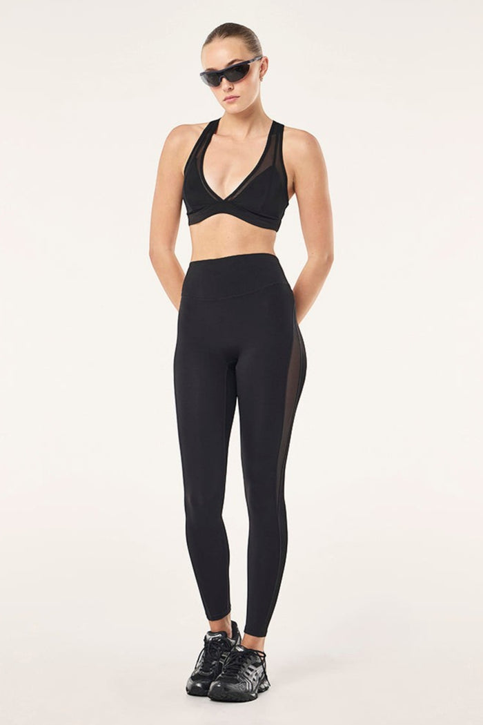 All Out Mesh Sports Bra | Black