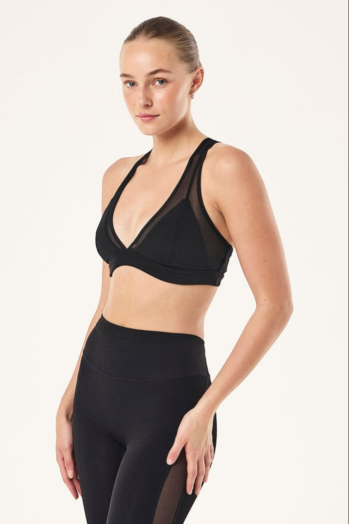 All Out Mesh Sports Bra | Black