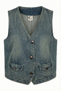 Alluring Dreams Vest | Chambray