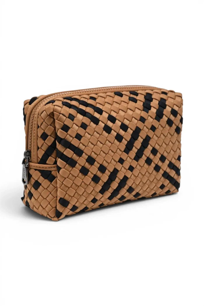 Altitude Woven Neoprene Cosmetic & Travel Organiser Pouch | Sand Black