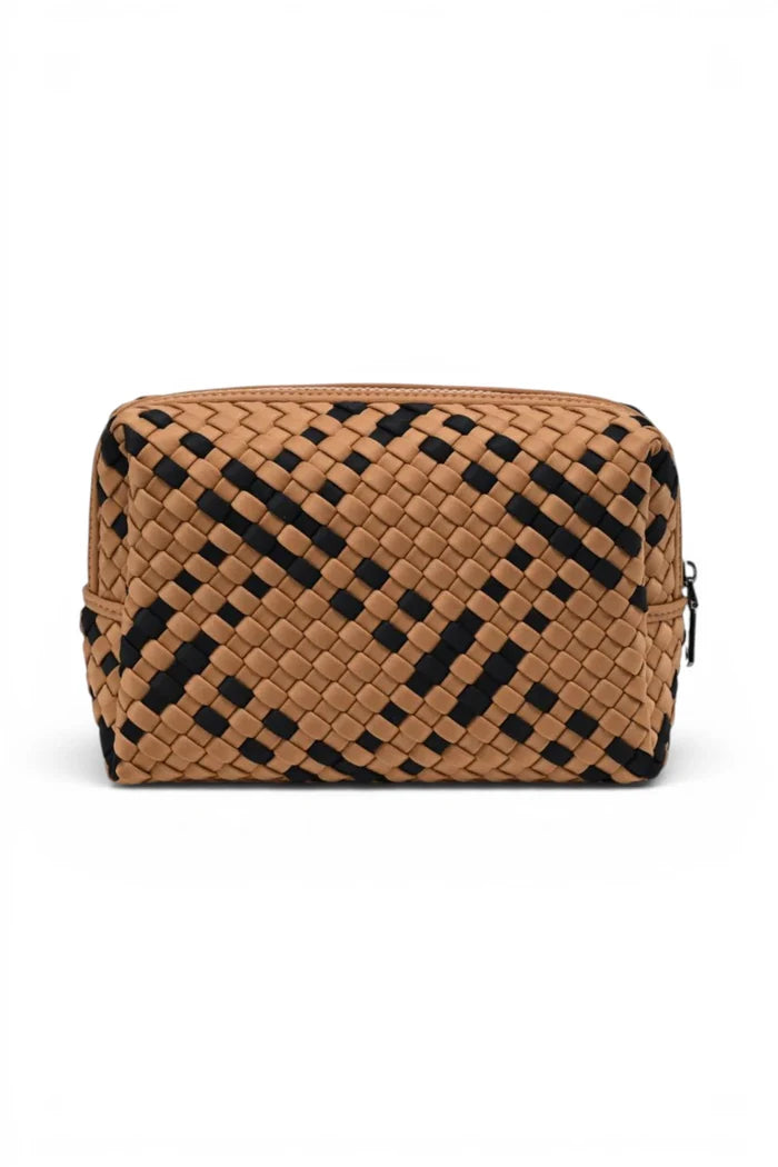 Altitude Woven Neoprene Cosmetic & Travel Organiser Pouch | Sand Black