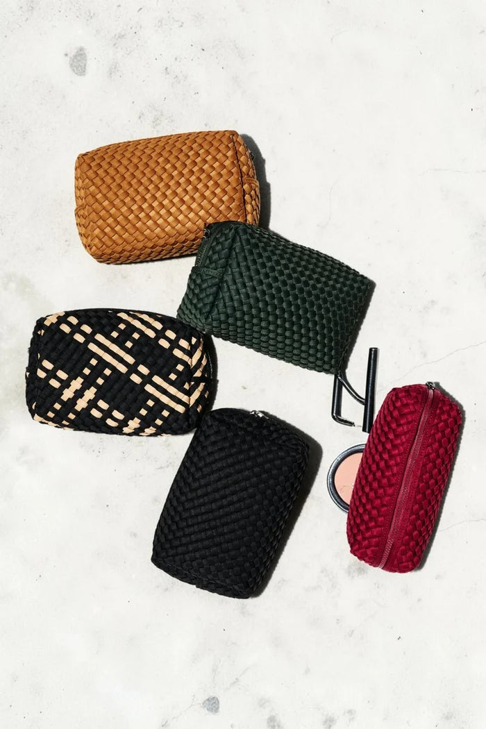 Altitude Woven Neoprene Cosmetic & Travel Organiser Pouch | Sand Black