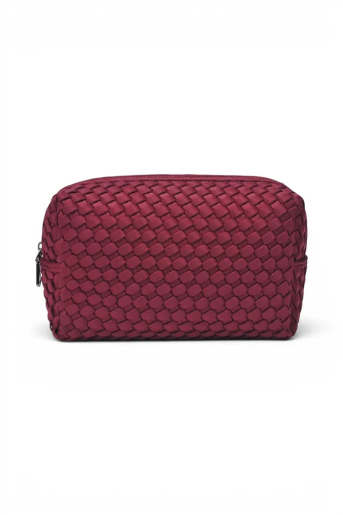 Altitude Woven Neoprene Cosmetic & Travel Organiser Pouch | Wine