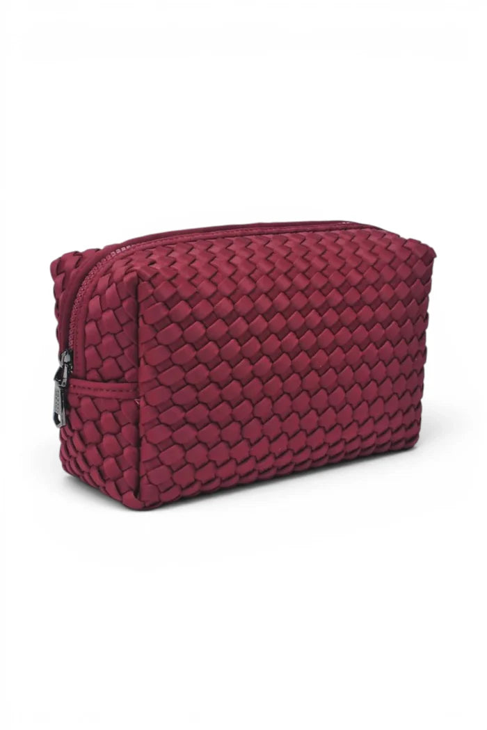 Altitude Woven Neoprene Cosmetic & Travel Organiser Pouch | Wine
