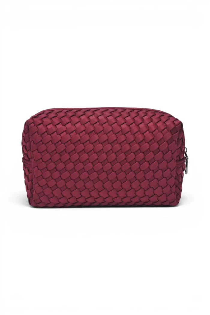 Altitude Woven Neoprene Cosmetic & Travel Organiser Pouch | Wine