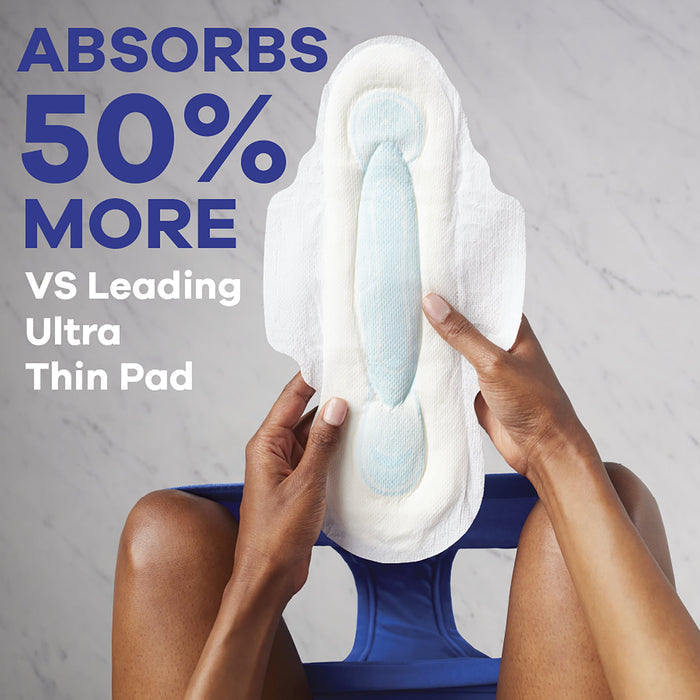 Always Maxi Overnight Pads with Wings, Size 4, Overnight Absorbency, 48 CT