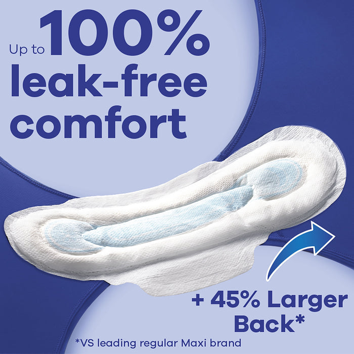 Always Maxi Overnight Pads with Wings, Size 4, Overnight Absorbency, 48 CT