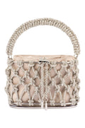 Amelia Crystal Cage Bag | Natural