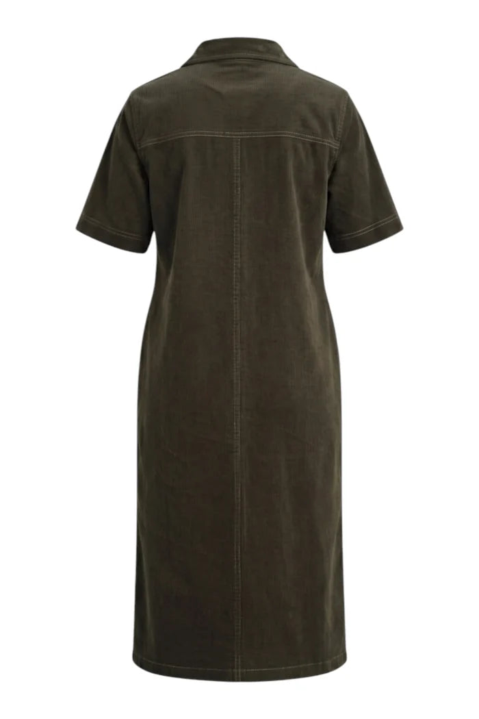 Amici Cord Dress | Khaki
