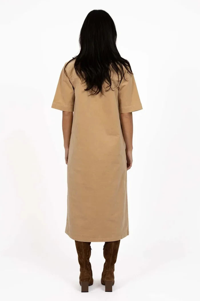 Amici Cord Dress | Wheat