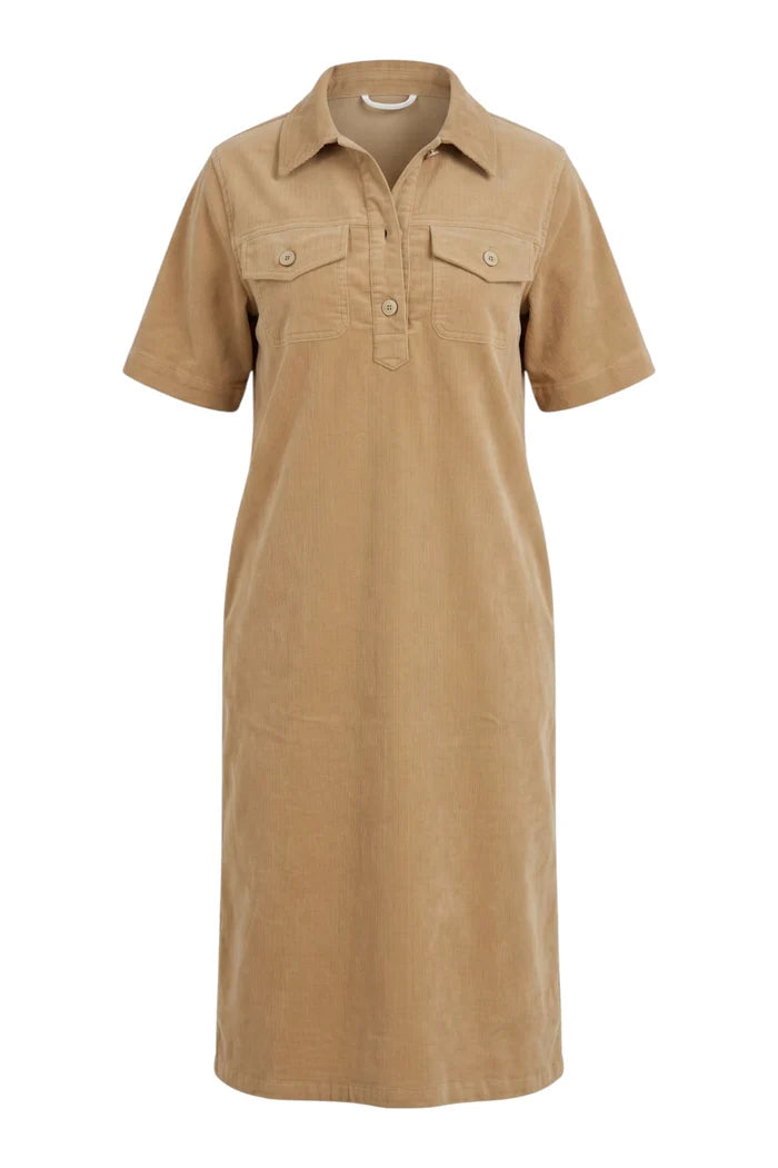 Amici Cord Dress | Wheat