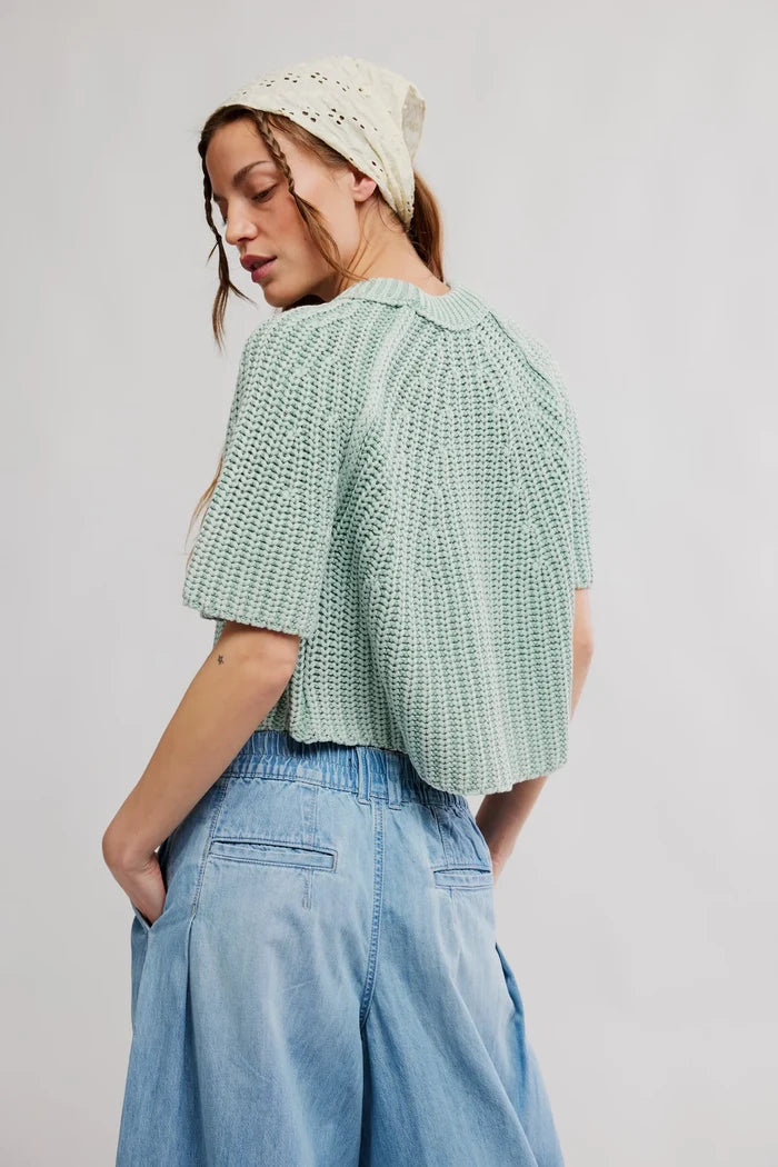Amy Sweater Tee | Cameo Green