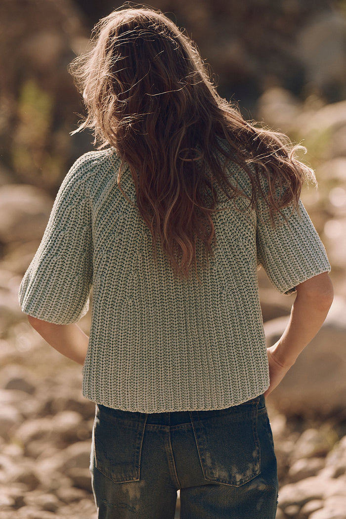 Amy Sweater Tee | Cameo Green