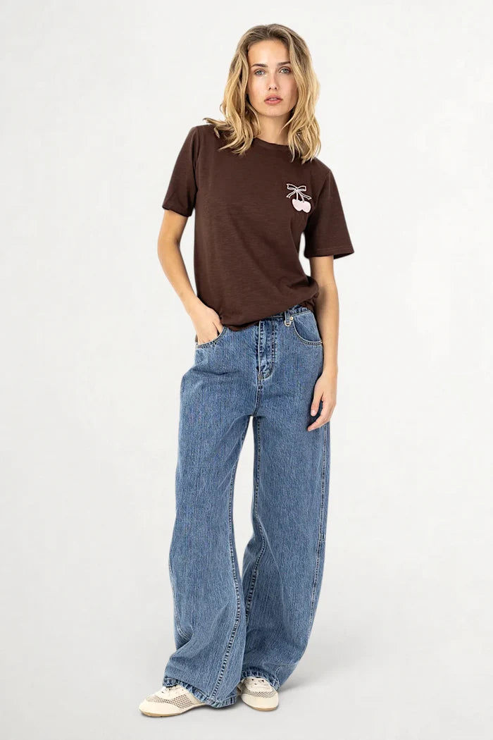Anna Fit Denim Pants | Light Blue Denim