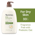 Aveeno Daily Moisturizing Body Lotion and Facial Moisturizer for Face, Body and Dry Skin, 33 oz