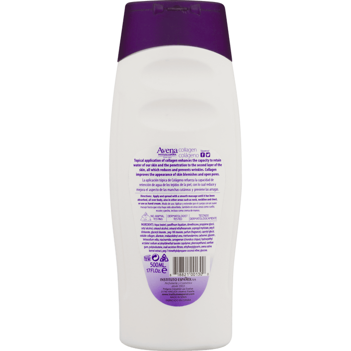 AVENA Collagen Hand & Body Lotion, Softens and Moisturizes, 17 fl. oz.