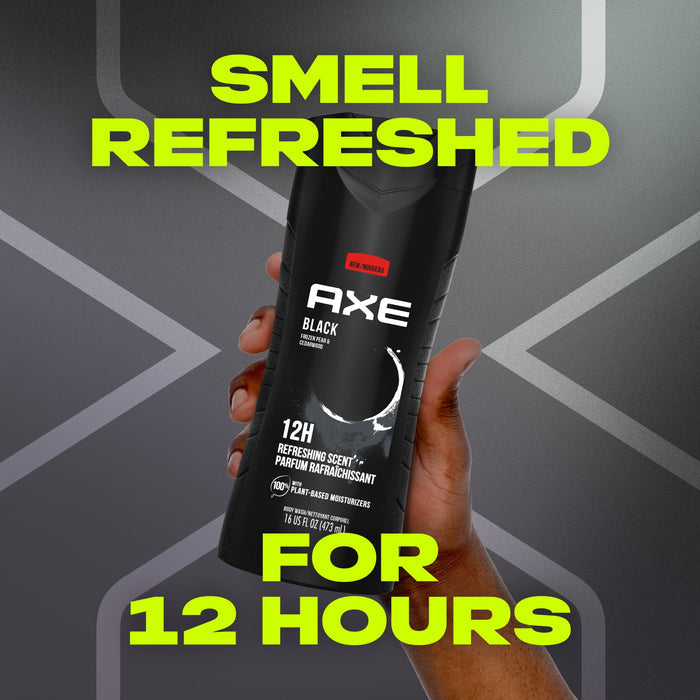 Axe Black Refreshing Long Lasting Body Wash Twin Pack, Frozen Pear and Cedarwood, 16 fl oz