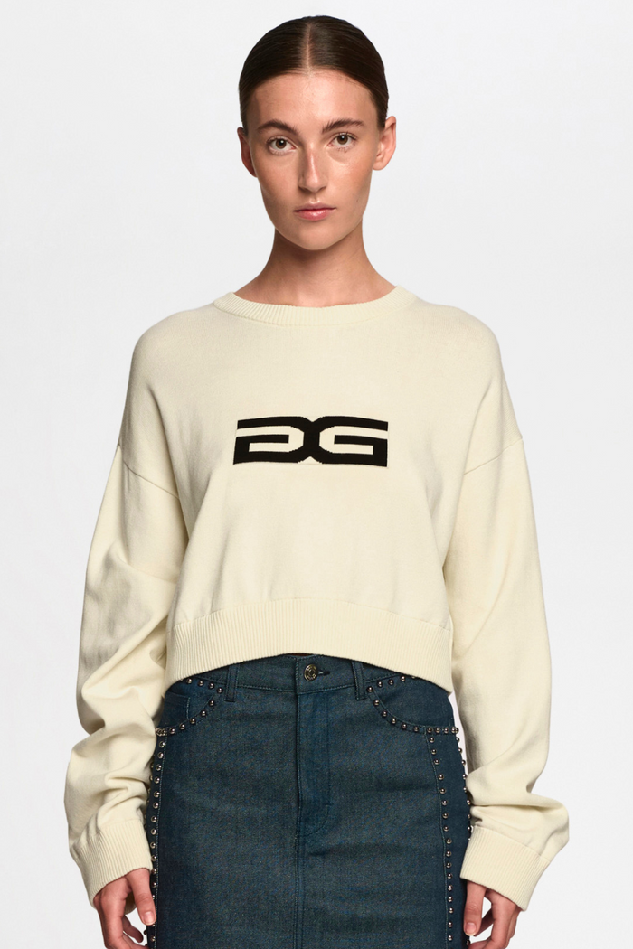 Aya Cropped Pullover | Egret