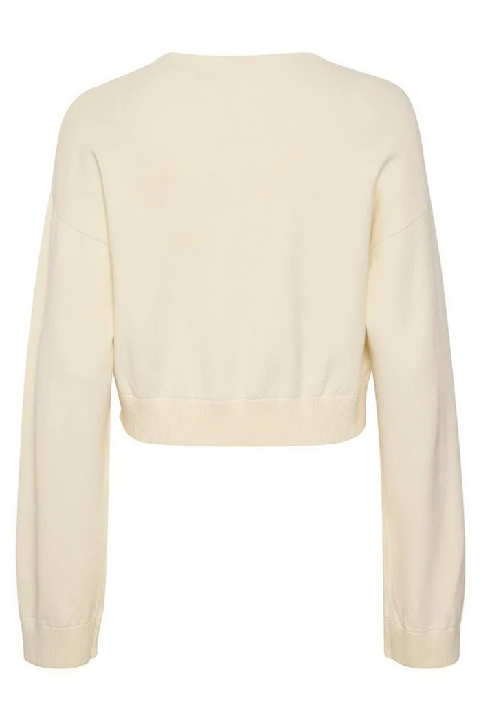Aya Cropped Pullover | Egret