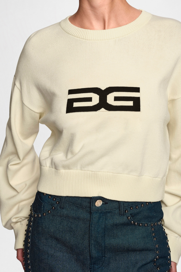 Aya Cropped Pullover | Egret