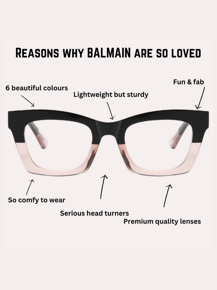 Balmain Reading Glasses | Champagne