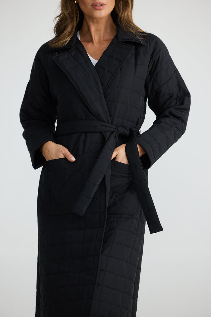 Bedford Longline Puffer | Black