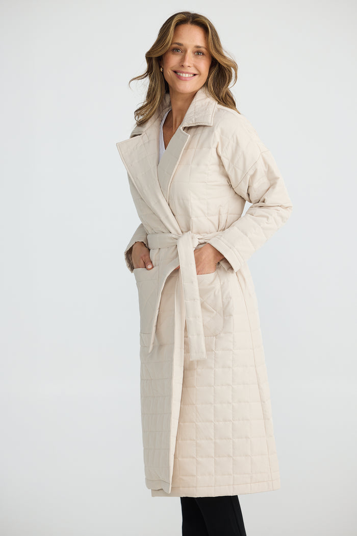 Bedford Longline Puffer | Natural