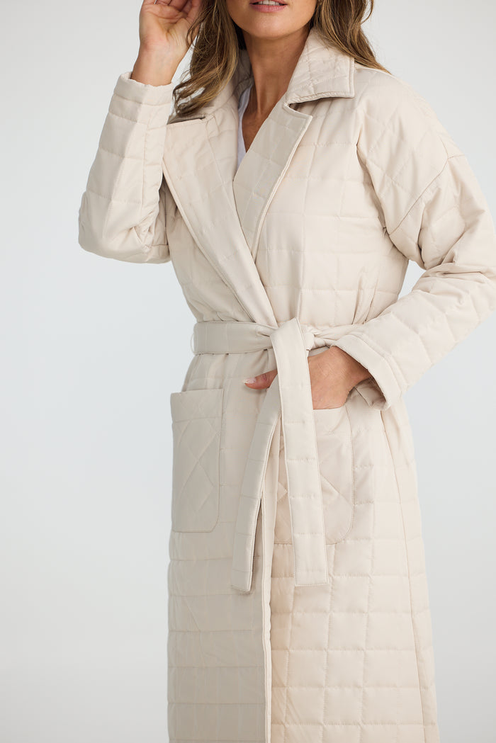 Bedford Longline Puffer | Natural