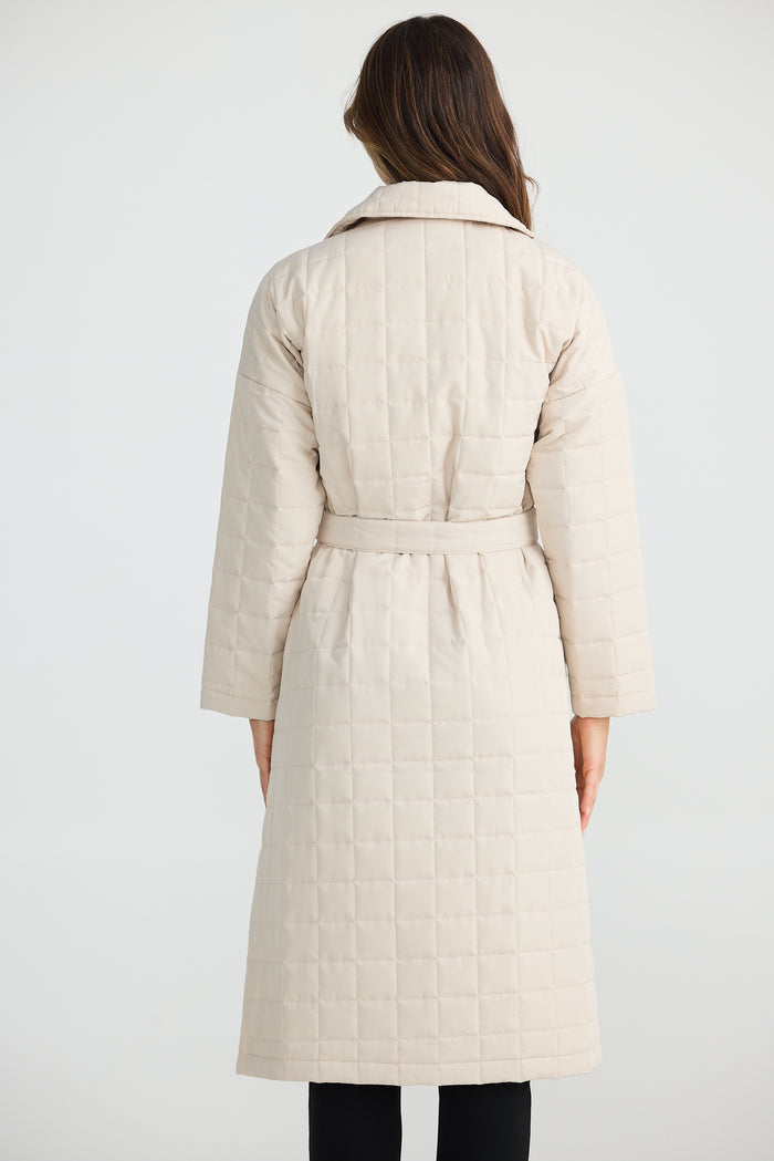Bedford Longline Puffer | Natural
