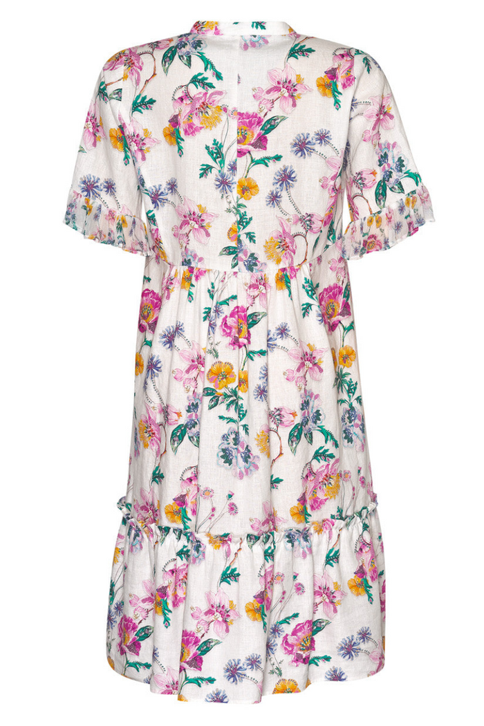 Bejewelled Dress | White Multi