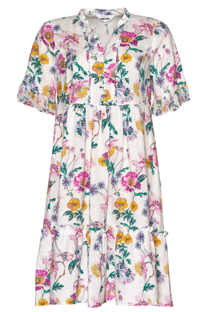 Bejewelled Dress | White Multi