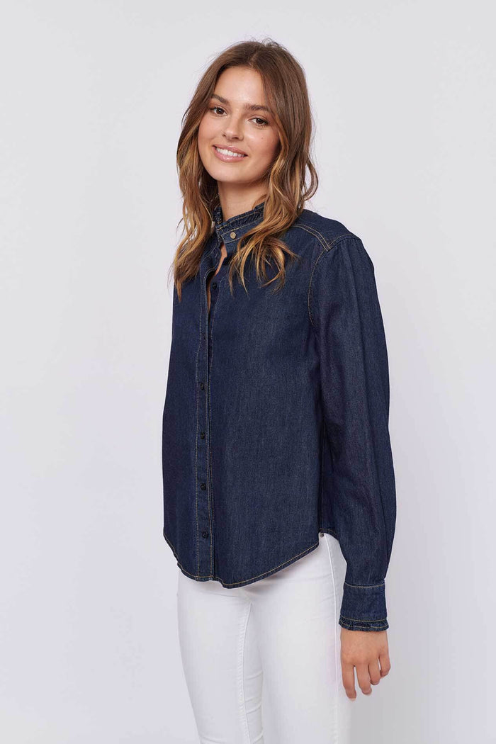 Belissima Shirt in Indigo Denim
