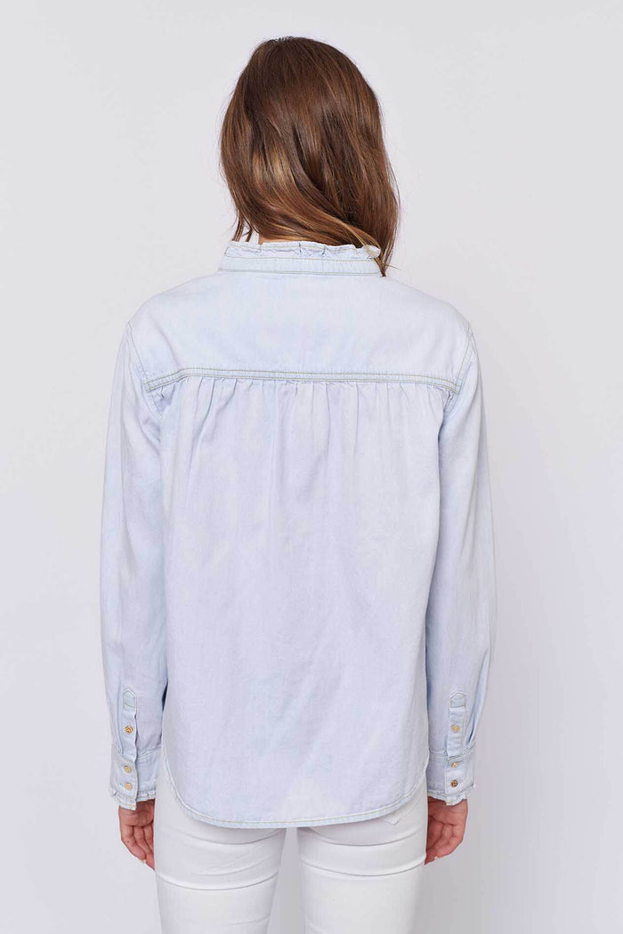 Belissima Shirt in Pale Blue Denim