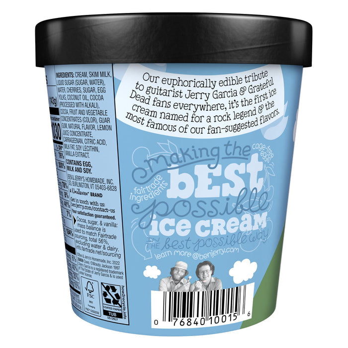 Ben & Jerry's Cherry Garcia and Fudge Flakes Ice Cream, 16 oz