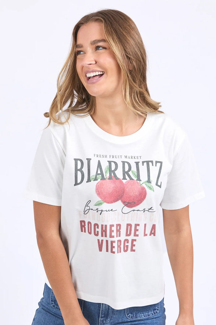 Biarittz Tee | Vintage White