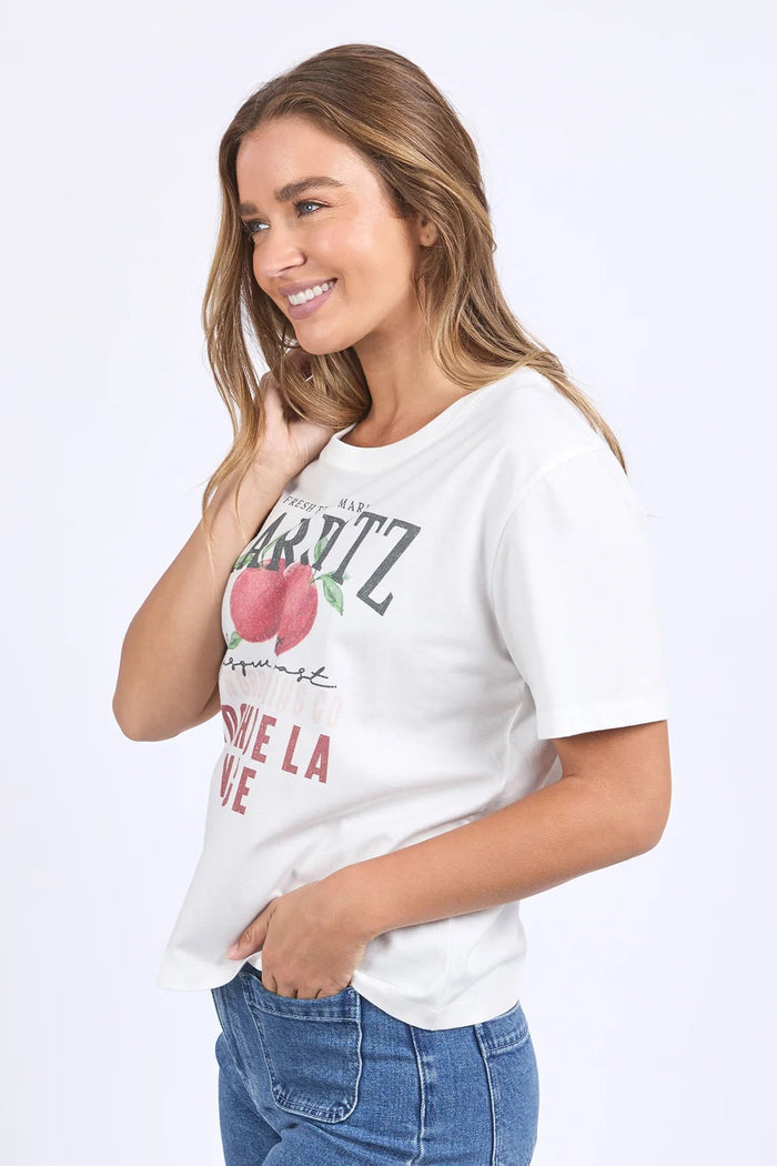 Biarittz Tee | Vintage White
